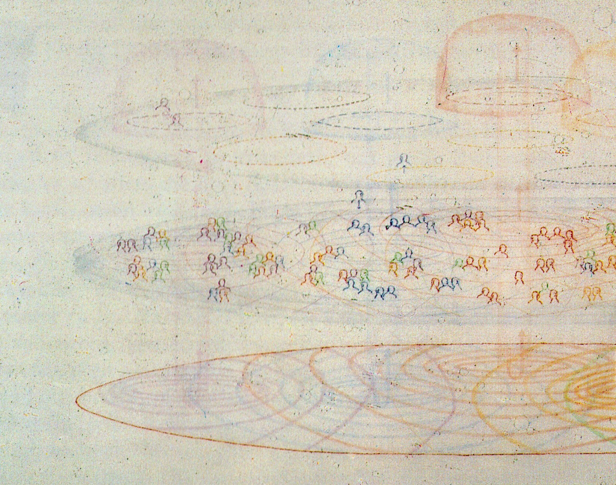 Max Neuhaus, Audium, 1980, detail, pencil on paper, 95,5 x 120 cm (© Estate Max Neuhaus)