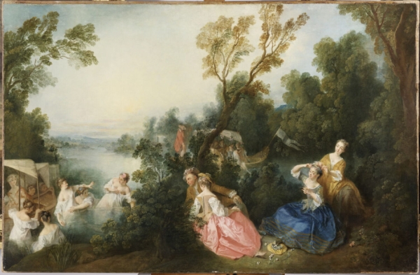 Nicolas Lancret, Les Plaisirs du bain, vor 1725
