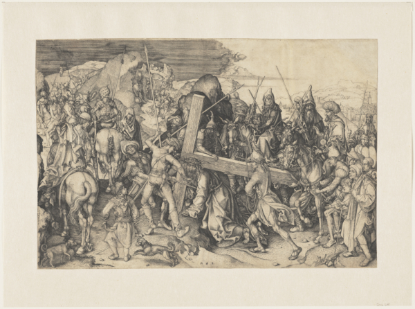 Martin Schongauer (vers 1445 - 1491), Le Grand Portement de Croix