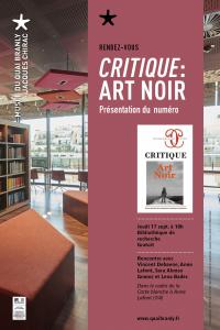 CRITIQUE : ART NOIR. Carte blanche à Anne Lafont