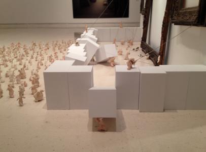 Bassem Yousri, « It’s Not As Easy As It May Have Seemed to Be », 2012, installé à l’IVAM, Valence, Espagne, 2013.
