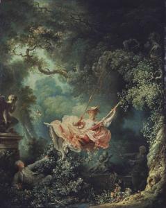 Photo: Jean-Honoré Fragonard, Les hasards heureux de l’escarpolette, 1767/1768, London, The Wallace Collection, @TheWallaceCollection