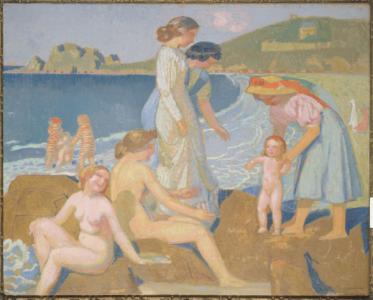 Maurice Denis (1870-1943). "Baigneuses à Perros-Guirec", vers 1912. Musée des Beaux-Arts de la Ville de Paris, Petit Palais.
