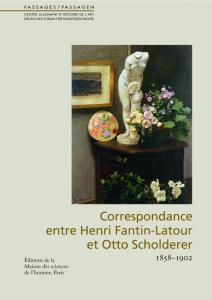 Couverture "Correspondance entre Henri Fantin-Latour et Otto Scholderer"