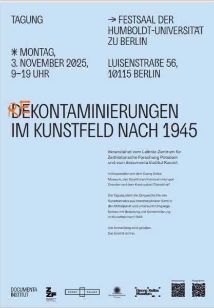 De-/Re-/Kontaminierungen im Kunstfeld nach 1945
